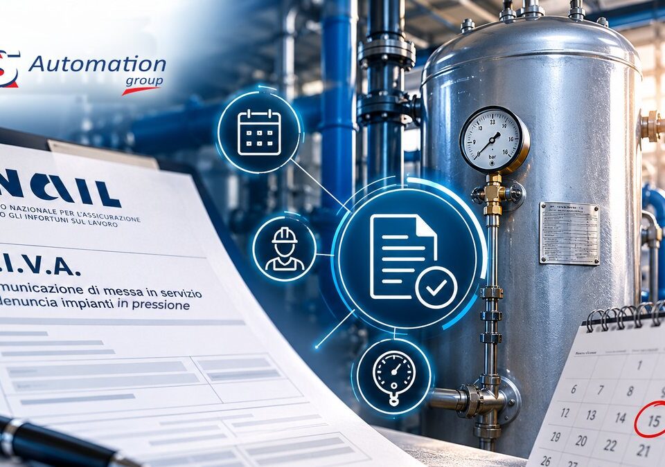 Pratica C.I.V.A. INAIL per la messa in servizio del serbatoio aria compressa - AS Automation